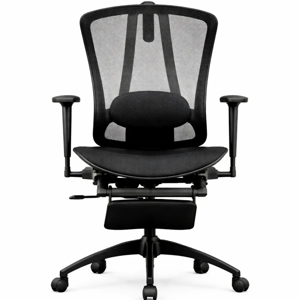 Chaise de Bureau Ergonomique avec Support Lombaire Réglable