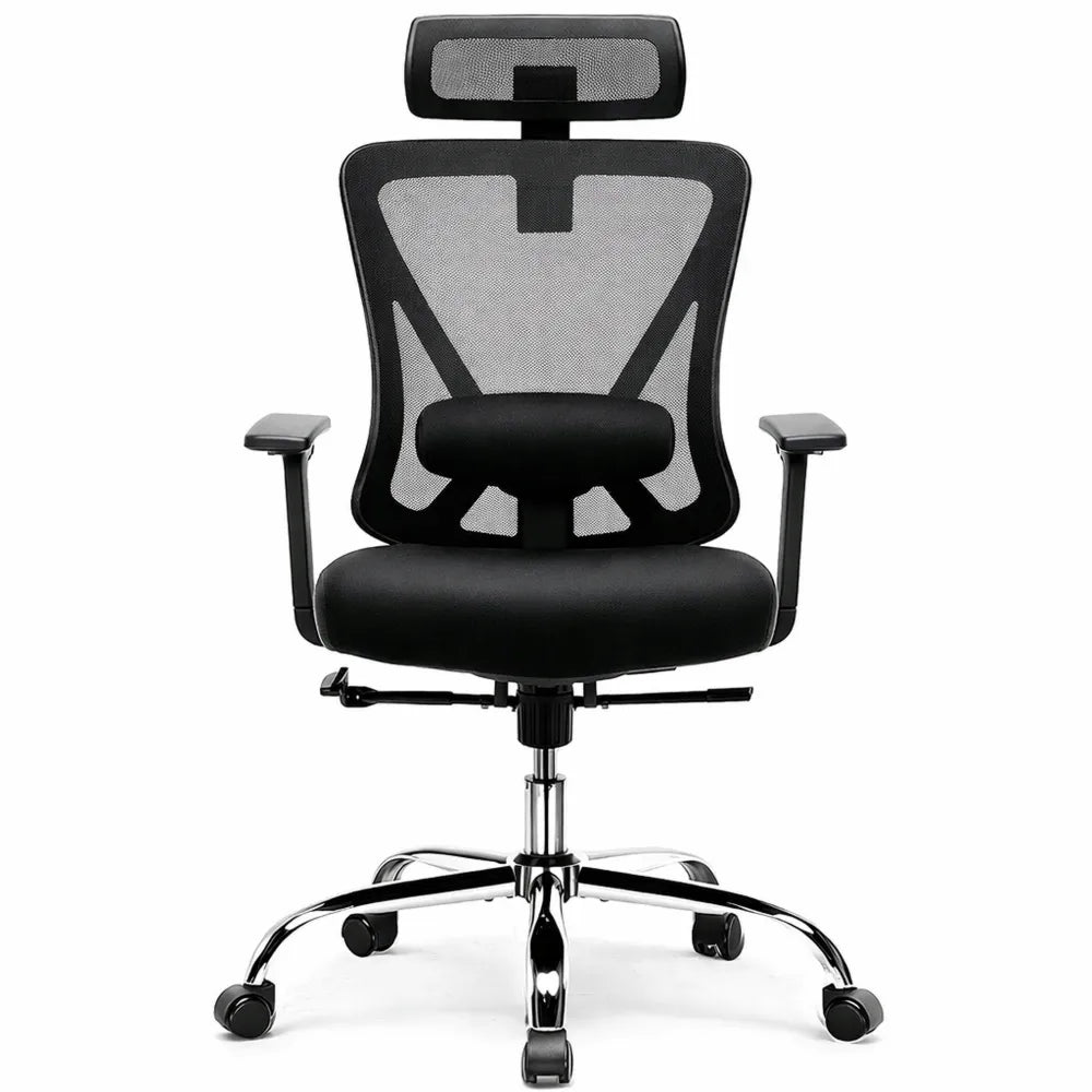 Chaise ergonomique de bureau avec support lombaire ajustable