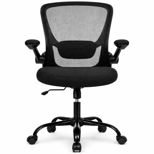 Chaise de Bureau Ergonomique avec Soutien Lombaire et Assise Large