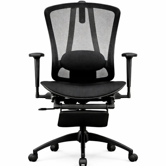 Chaise de Bureau Ergonomique avec Support Lombaire Réglable