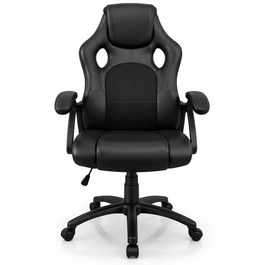 Chaise de bureau ergonomique pivotante et rembourrée, capacité 120 kg, chaise de jeu