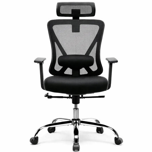 Chaise ergonomique de bureau avec support lombaire ajustable