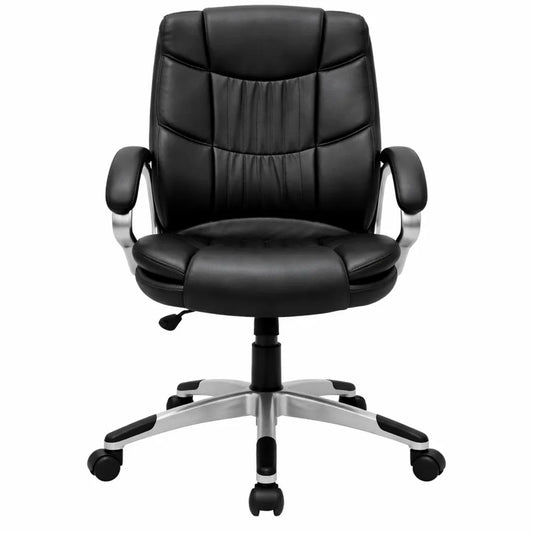 Chaise de Bureau Ergonomique avec Accoudoirs Réglables et Roulettes